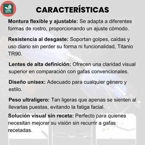 TR90™ | Gafas Fotocromáticas + Estuche y Paño De Limpieza